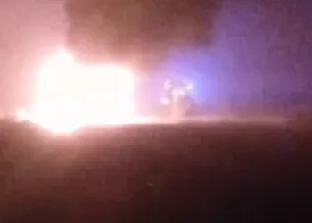 Se incendió un camión en la Ruta 65