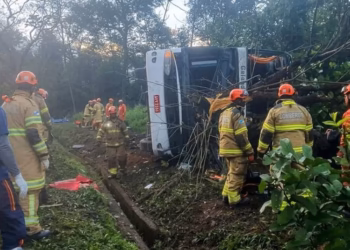 Tragedia en Brasil: volcó un micro turístico en Petrópolis y murieron al menos 10 personas