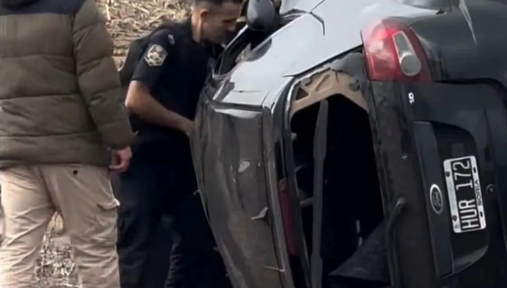 Vuelco de un vehiculo en Ruta 65