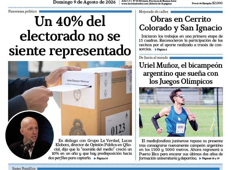 Domingo 9 de agosto de 2026