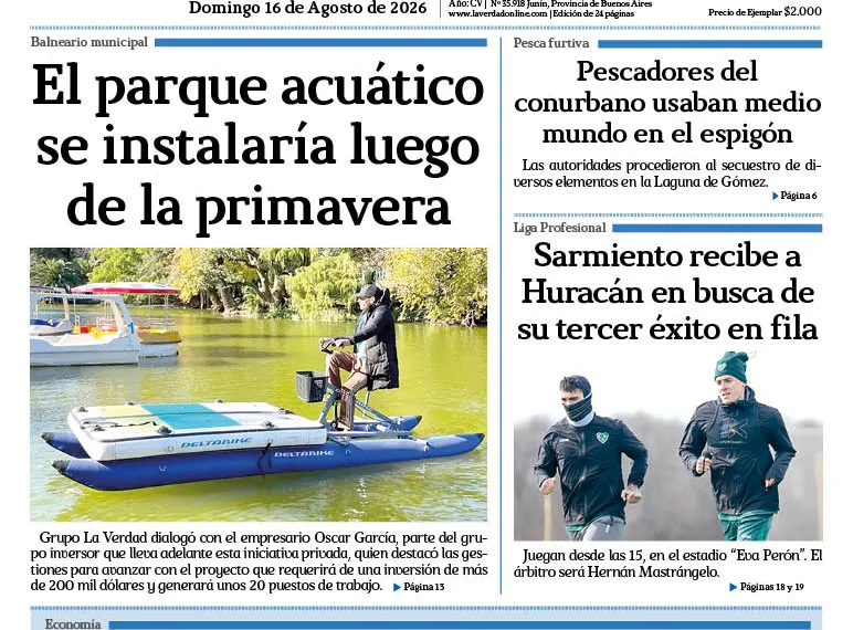 Domingo 16 de agosto de 2026