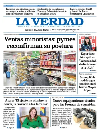 Jueves 13 de agosto de 2026