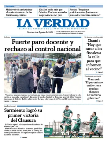 Martes 4 de agosto de 2026