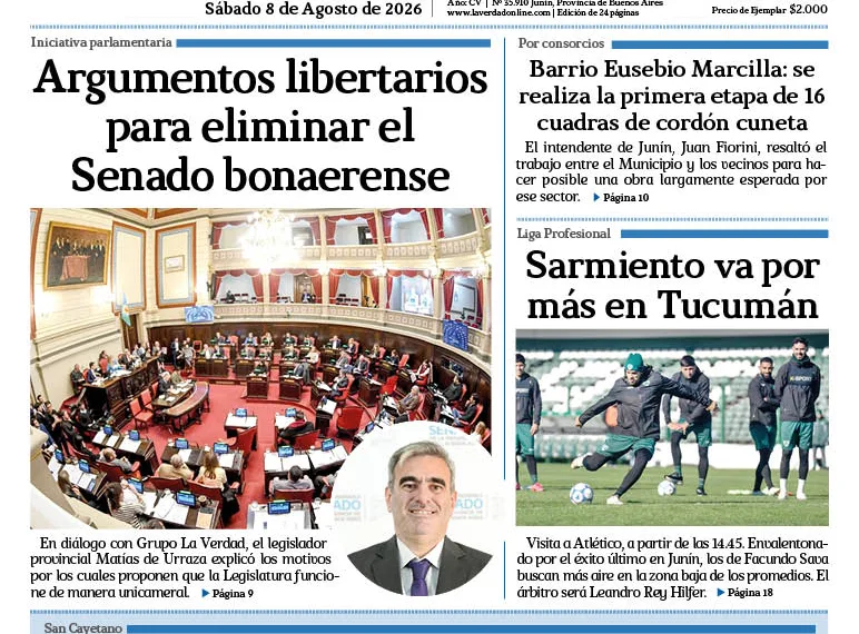 Sábado 8 de agosto de 2026