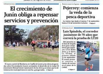 Sábado 29 de agosto de 2026