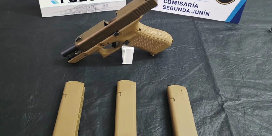 Secuestraron una pistola Glock, municiones y una camioneta