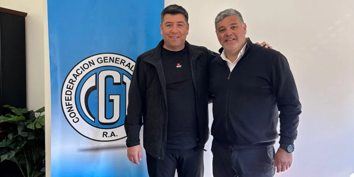 Burgos se reunió con Cristian Jerónimo en la CGT