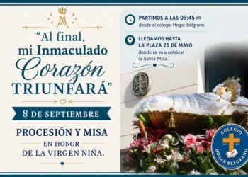 Procesión y misa en honor a la Virgen Niña